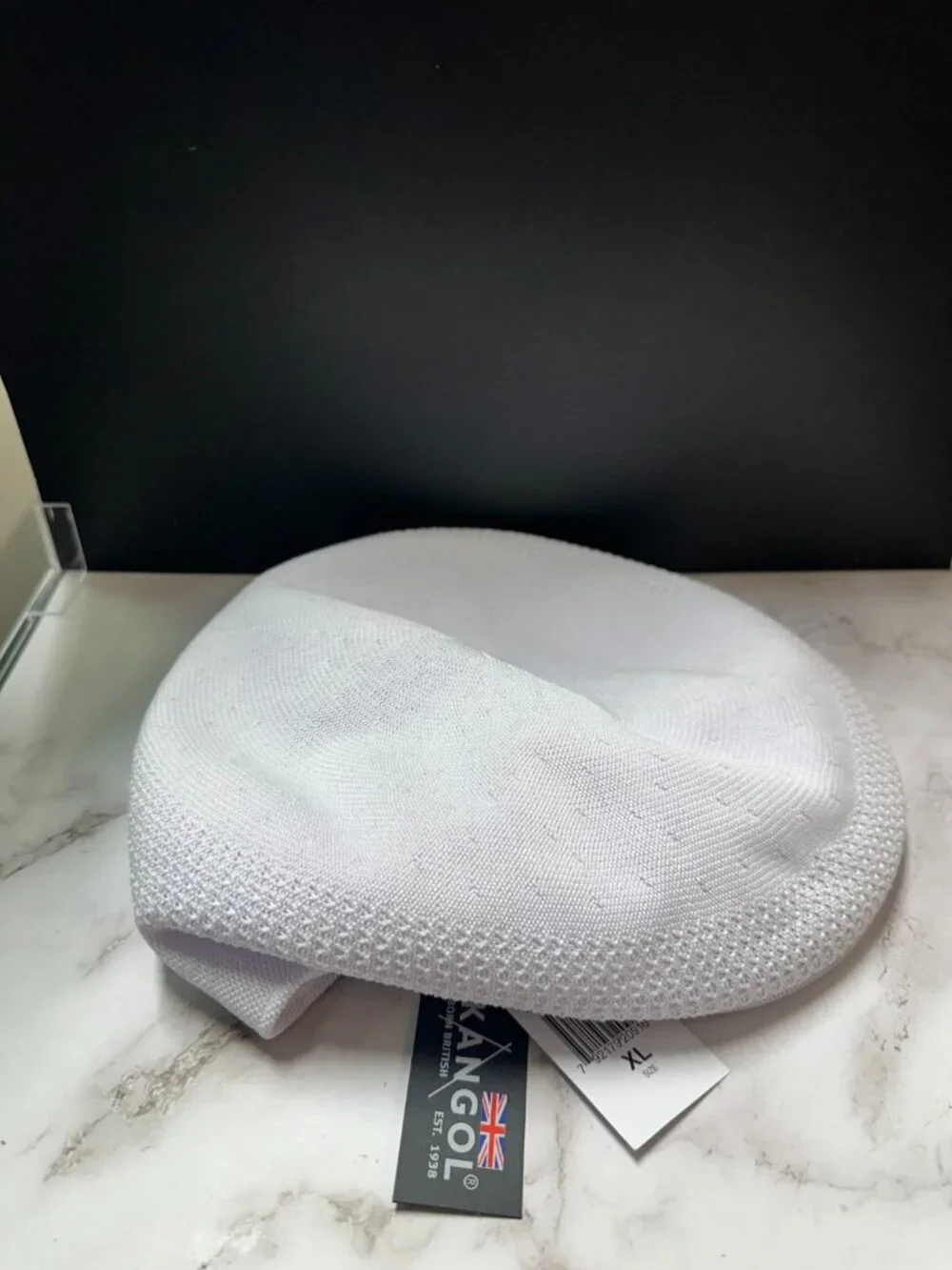 Kangol Hat Mens X-Large White Tropic 504 Ventair Hip Hop Rap 80s 90s Streetwear